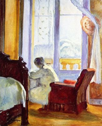 Henri-Lebasque-xx-Woman-Writing-xx-Private-collection